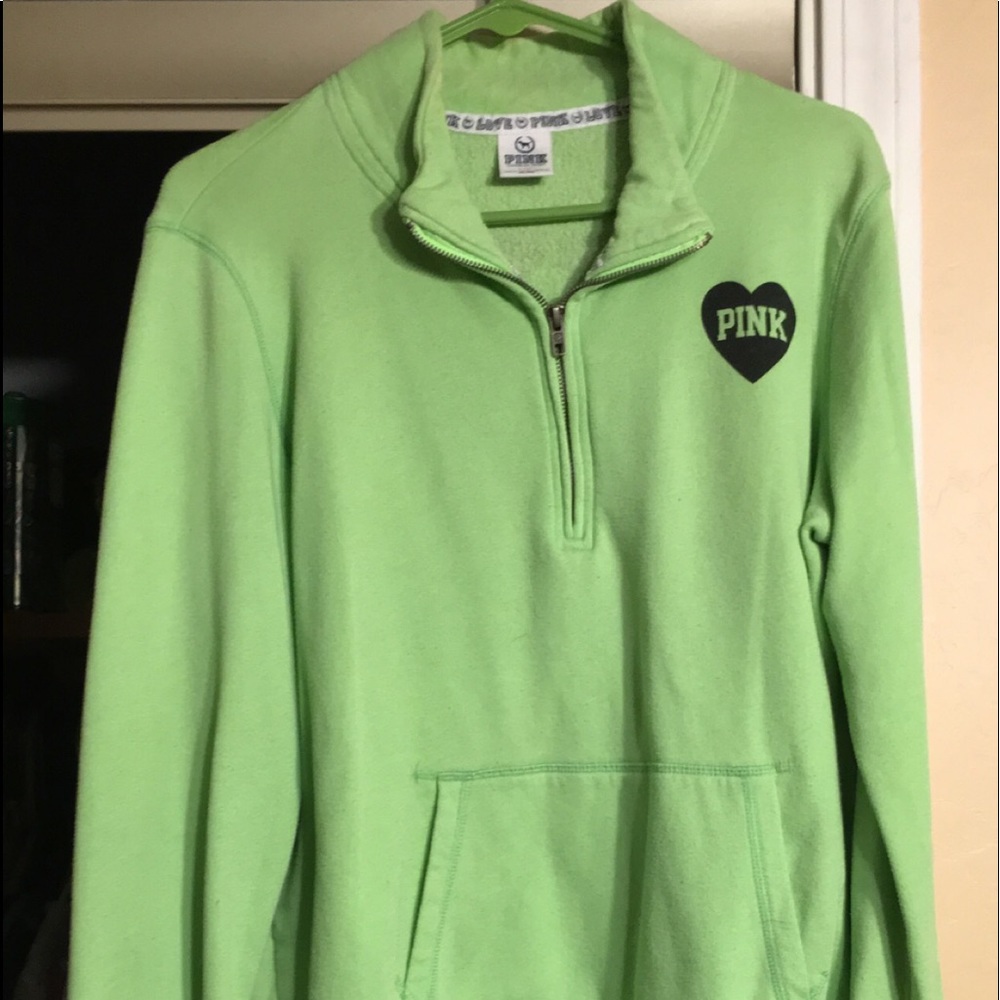 Lime green Pink pullover